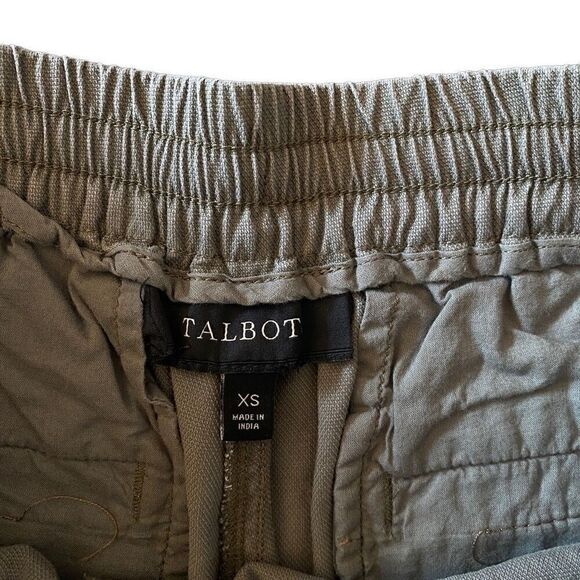 Talbots XS drawstring green elastic waist shorts - Picture 3 of 7